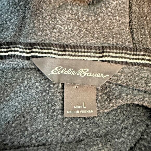 Eddie Bauer Mens Large Gray Sweatshirt Hoodie Activewear Athleisure Outdoors - Picture 4 of 11
